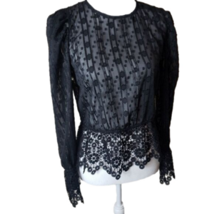 NWT Sheer Lace Top